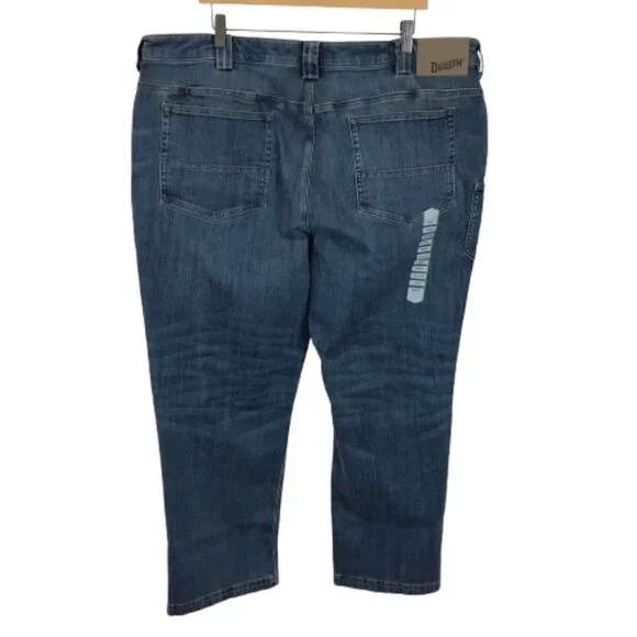 NWT Mens Size 42 42x30 Duluth Trading Co Ballroom Double Flex Relaxed Fit Jeans